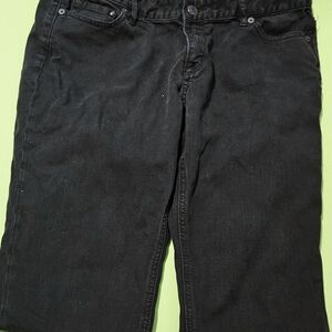 Express Black Straight Leg Jeans